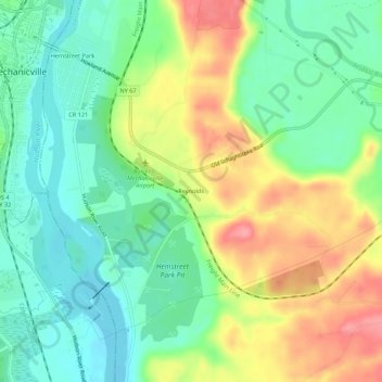 Mappa topografica Reynolds, altitudine, rilievo