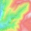 Mappa topografica Le Sert, altitudine, rilievo