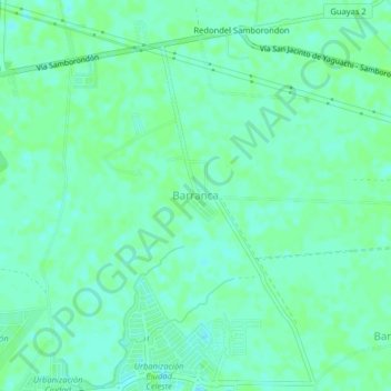 Mappa topografica Barranca, altitudine, rilievo
