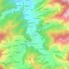 Mappa topografica Janjheli, altitudine, rilievo