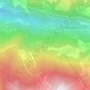 Mappa topografica Le Freney, altitudine, rilievo