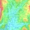 Mappa topografica Gandra, altitudine, rilievo