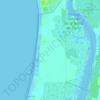 Mappa topografica Los Toruños, altitudine, rilievo