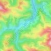 Mappa topografica Olhaberri, altitudine, rilievo
