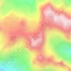 Mappa topografica Volcán Hualca Hualca, altitudine, rilievo