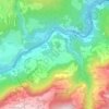 Mappa topografica Valendas, altitudine, rilievo