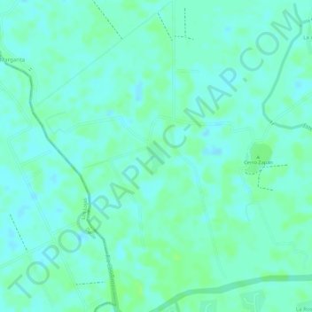 Mappa topografica Río Sabanilla, altitudine, rilievo
