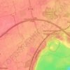 Mappa topografica Knautnaundorf, altitudine, rilievo