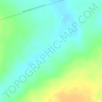 Mappa topografica Arnhem Land, altitudine, rilievo