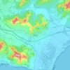 Mappa topografica Hyères, altitudine, rilievo