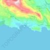 Mappa topografica Πάργα, altitudine, rilievo