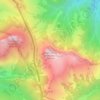 Mappa topografica Восточный Ачешбок, altitudine, rilievo