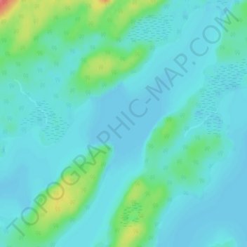 Mappa topografica Lac Opémisca, altitudine, rilievo