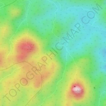 Mappa topografica Castelinho, altitudine, rilievo