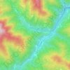 Mappa topografica La Casa, altitudine, rilievo
