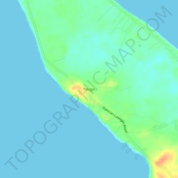 Mappa topografica Pitugo, altitudine, rilievo