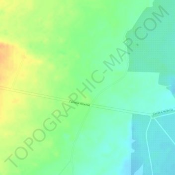 Mappa topografica Montebello, altitudine, rilievo