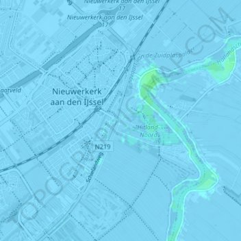 Mappa topografica 's-Gravenweg, altitudine, rilievo