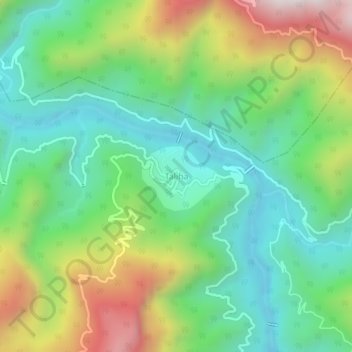 Mappa topografica Taliha, altitudine, rilievo
