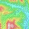 Mappa topografica Frazione Studena Alta, altitudine, rilievo