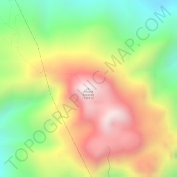 Mappa topografica Mount Malindig, altitudine, rilievo