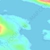 Mappa topografica Derrylahan, altitudine, rilievo