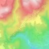 Mappa topografica Le Village, altitudine, rilievo