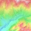 Mappa topografica La Valsainte, altitudine, rilievo