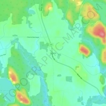 Mappa topografica Venosta, altitudine, rilievo