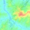 Mappa topografica La Condaugerie, altitudine, rilievo