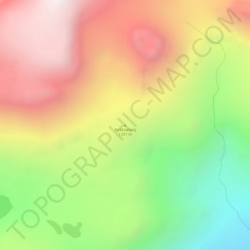 Mappa topografica Nakkaalaaq, altitudine, rilievo