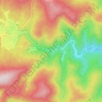 Mappa topografica Lilsbach, altitudine, rilievo