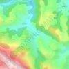 Mappa topografica La Claparède, altitudine, rilievo