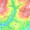 Mappa topografica Les Barnabites, altitudine, rilievo