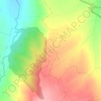 Mappa topografica Cristiano, altitudine, rilievo