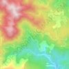 Mappa topografica La Rouvière, altitudine, rilievo