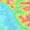 Mappa topografica La Grabasse, altitudine, rilievo