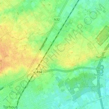 Mappa topografica Maria-Assumpta, altitudine, rilievo