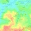Mappa topografica La Coulée, altitudine, rilievo