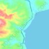 Mappa topografica Santa Fe, altitudine, rilievo