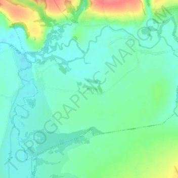 Mappa topografica Макеевка, altitudine, rilievo