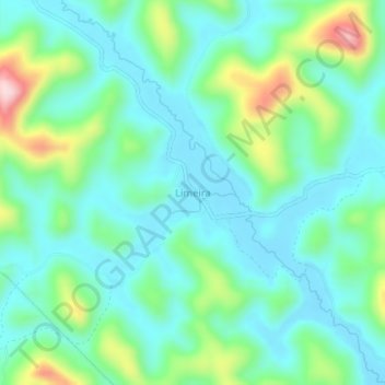 Mappa topografica Limeira, altitudine, rilievo