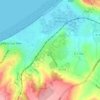 Mappa topografica Les Champs Rabats, altitudine, rilievo