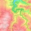 Mappa topografica Lübau, altitudine, rilievo