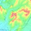 Mappa topografica Civitella d'Arna, altitudine, rilievo