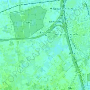 Mappa topografica Lies, altitudine, rilievo