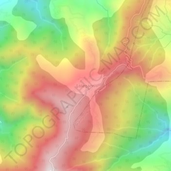Mappa topografica Lolegaon, altitudine, rilievo