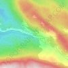 Mappa topografica Colli di Monte Bove, altitudine, rilievo