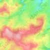 Mappa topografica Le Fayet, altitudine, rilievo