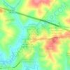 Mappa topografica Cajuru do Sul, altitudine, rilievo